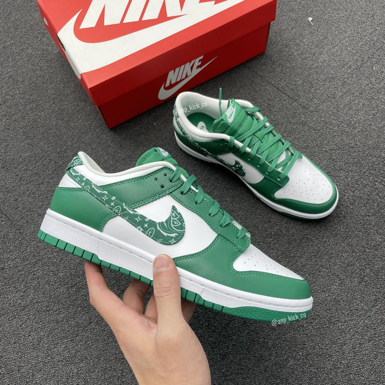 Nike Dunk Low Green Paisley Anpkick Dh4401 102 (1) - www.newkick.vip